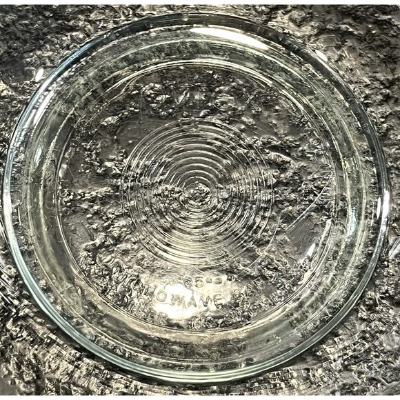 2 Vintage Pyrex Clear Glass Mixing Bowls #322 1 Qt & #323 1.5 Qt Blue Tint - Picture 7 of 8